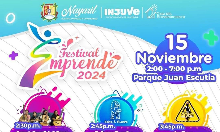 El INJUVE te invita a visitar el FESTIVAL EMPRENDE 2024