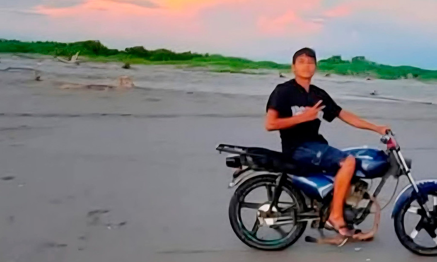 Accidente en Amapa deja a motociclista herido de gravedad