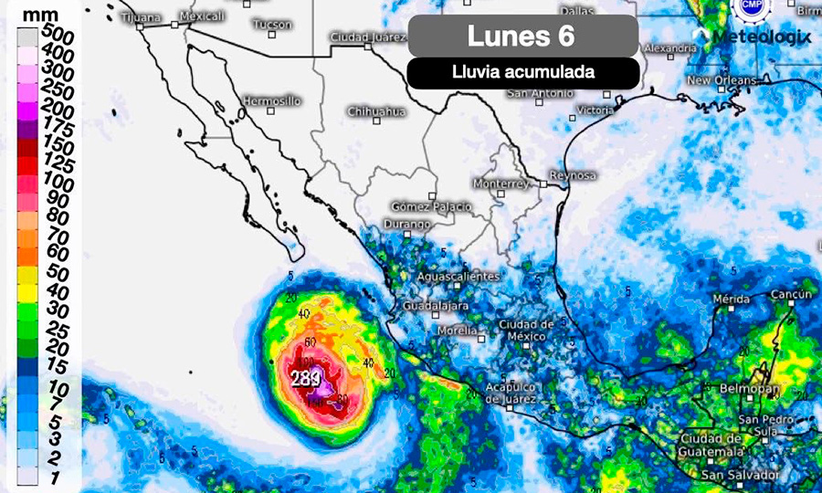 Huracán Priscila mantiene en alerta a varios estados del Pacífico mexicano