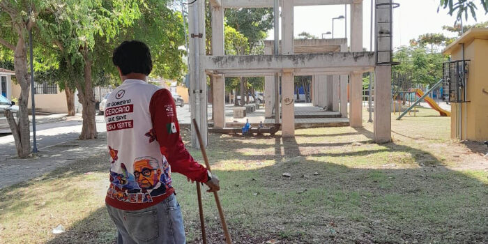 Servicios P&uacute;blicos refuerzan el mantenimiento de parques en la colonia Infonavit