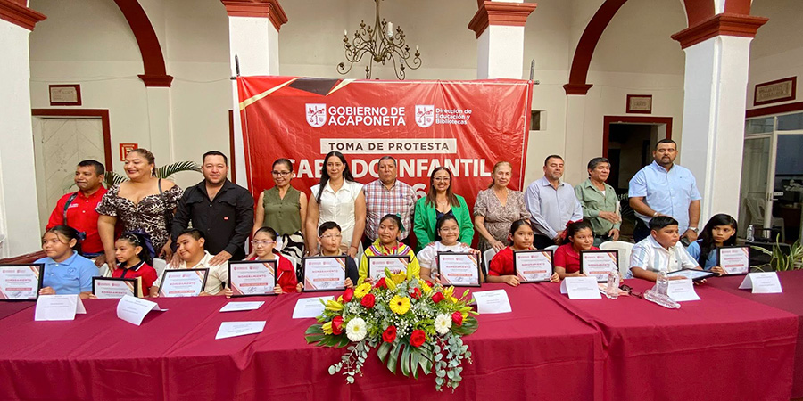 Ni&ntilde;as y ni&ntilde;os asumen el Cabildo Infantil 2026 en Acaponeta