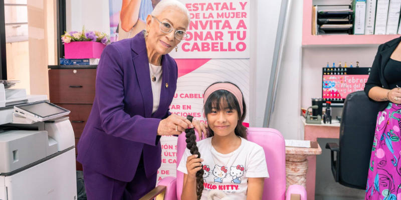 Donaci&oacute;n de cabello brinda esperanza a ni&ntilde;as y mujeres que enfrentan el c&aacute;ncer