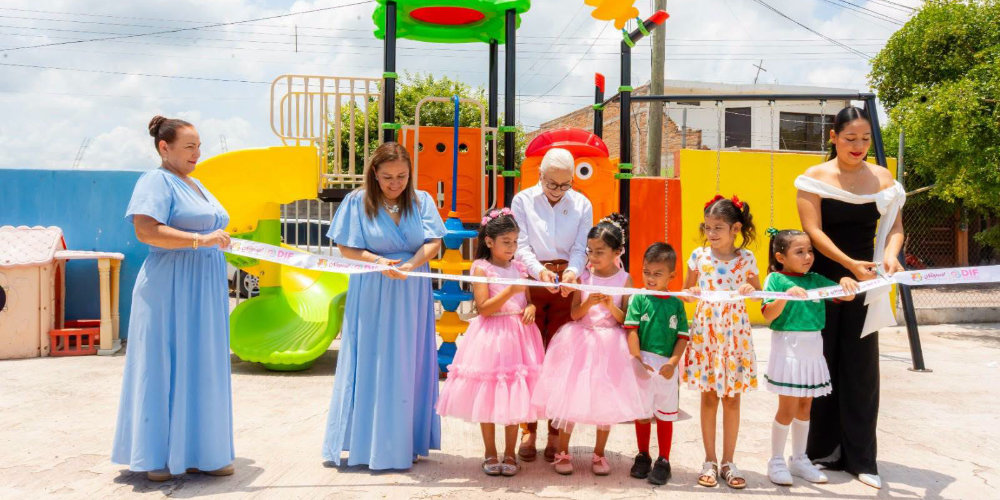 Encabeza Beatriz Estrada entrega de obras y equipamiento escolar